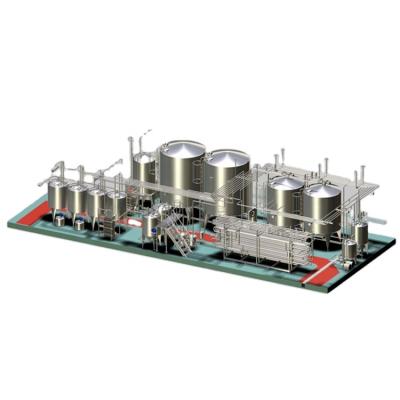 China food & Beverage Factory Milk Pasteurization Machine UHT Dairy Small Dairy Production Line for sale