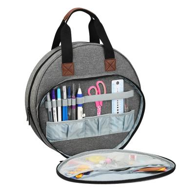 China Portable Travel Tote Embroidery Kits Storage Viable Wholesale Bag Project Embroidery Organizer Bag for sale