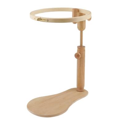 China For Embroidery Hot Selling Sewing Embroidery Sight Wooden Hoop Adjustable 360 ​​Degree Free Rotating Cross Stitch Sight Stand Holder for sale