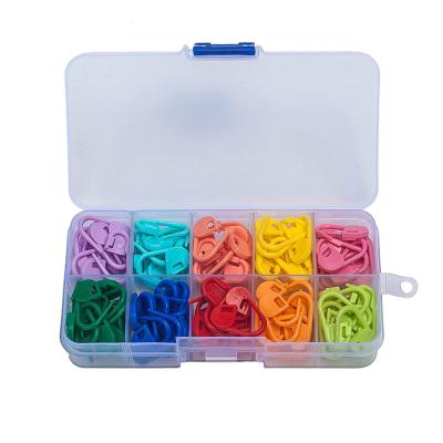 China Very Useful Items For Your Craft Kit 120 PCS Colorful Plastic Knitting Markers Crochet Clips Safety Pins Bulk Stitch Markers DIY Craft Weave Stitch Clip Counter for sale