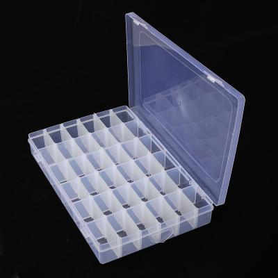 China 100 Pcs Recyclable Plastic Embroidery Kit Box Plastic Floss Storage Box With Bobbins for sale