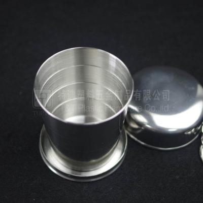 China Hot Selling Disposable Metal Collapsible Cup/Stainless Steel Collapsible Cup for sale