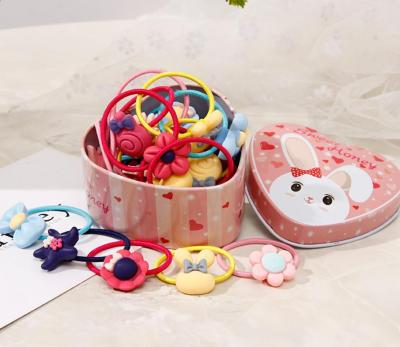 China Cute girls tie children's elastic band of Korean cute cartoon main rope color hair elastic band for sale