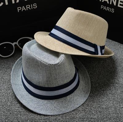 China Formal in Stock Wholesale Wide Brim Straw Hat Panama Canvas Hat Straw Hat Formal for Unisex for sale