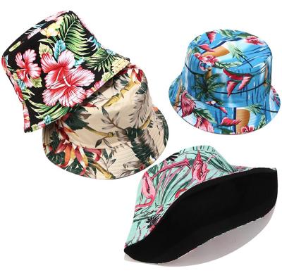 China New picture style cotton printed hat double sided outdoor travel sun bandanas foldable hats for sale