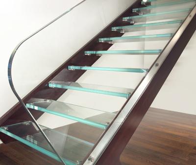 China Ultra Clear Tempered Laminated Glass For Stairs High Strength ISO 12543 for sale