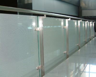 China Silkscreen Toughened glass panel railings Laminated CE Standard for sale