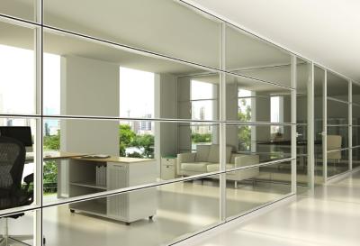 China Transparent Laminated Glass Partition Walls For Office Window for sale