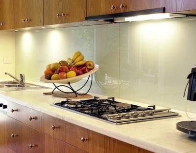 China Baker White Painted Glass Backsplash Maximum size 2000 mm * 6000 mm for sale