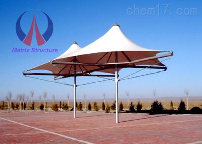 China Colorful Solid Steel Pole Umbrella Shade Structures Bolt Joint Connection for sale