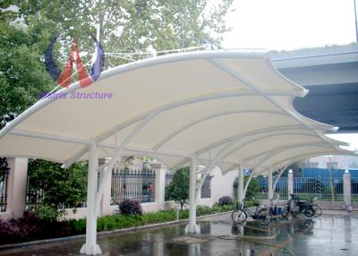 China Solid Motorbike / Car Parking Tensile Structure / Tensile Car Parking Shades for sale