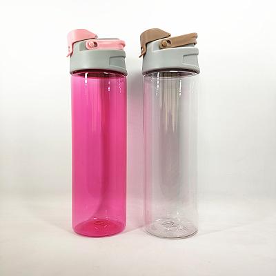 China Bpa Free Functional Water Bottle Clear Plastic Drinking Water Bottle With Lid for sale