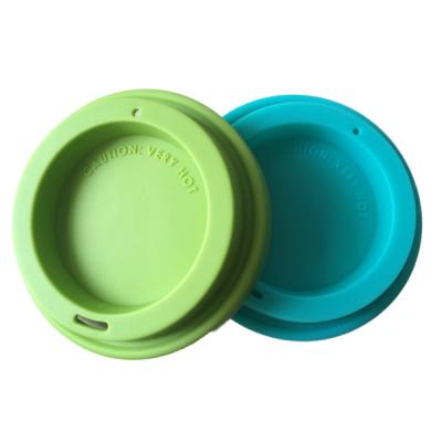 China Non Spill Custom Reusable Silicone Cup Cover Soft Silicone Lid For Cup for sale