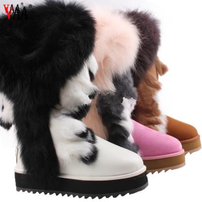 China Factory Free Samples Snow Boot 100% Warm Winter Boots Russia High Quality Sheepskin Winter Boots For Women for sale