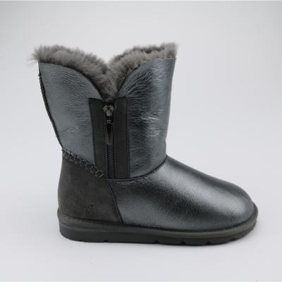 China Fashion Trend Zipper Style Warm Snow Boots With EVA Sole For Ladies for sale