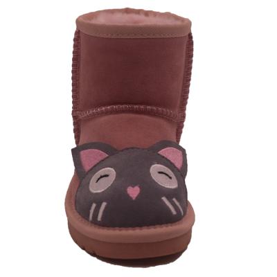 China Wholesale Cute Snow Boot Cats Kids Snow Boots Shoes, Winter Kids Fur Boots In Stock JLX-CF-17 for sale