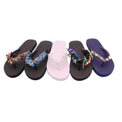 China Fashion Trend AN-CF-115 Free Samples PVC Straps Outdoor EVA Sole Sandals Shoes Woman Slippers for sale