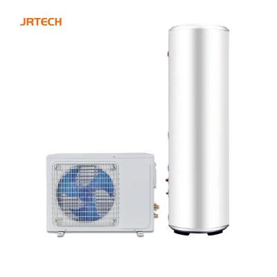 China 220V 50Hz 4.5kW outdoor house air source heat pump with 250L hot water storage tank for sale