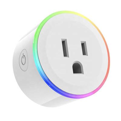 China US Wifi Smart Life Tuya APP Light Socket RGB Residential / Multi-Purpose Smart Plug Remote Control Socket for sale