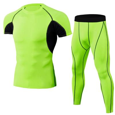 China Running Jogging Sport Suit Gym Fitness Gym Compression Clothing Jogging Men's Sport Wear for sale