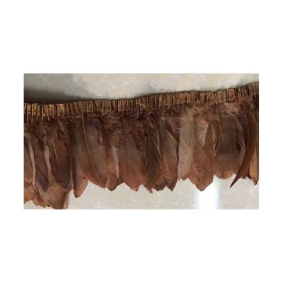 China Wholesale High Quality Factory Direct Goose Feather Trim Feather Fringe for sale