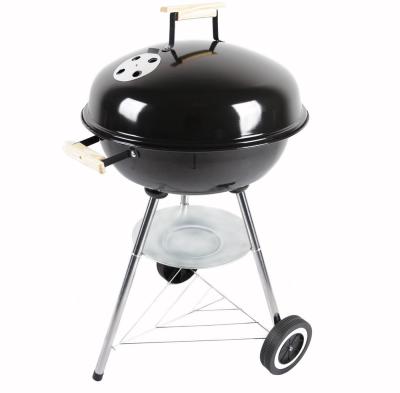 China Easily Assembled 47cm Kettle 18inch Charcoal Trolley Barbecue Garden Outdoor Grill for sale