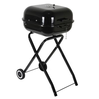 China Easily Assembled Foldable Outdoor BBQ 22inch Charcoal Barbecue Portable Grill for sale