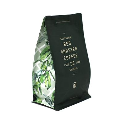 China 2022 New Logo Printing Zipper Coffee Powder Recyclable Custom Stand Pouch Gold Foil Bag Packaging Coffee Beans for sale