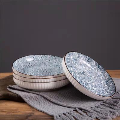 China Viable White Ceramic Dish Set Porcelain Dish Set High Quality Ceramic Dinner Dishes Dinner Dishes for sale