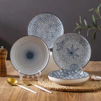 China Sustainable Small Dishes Ceramic Dishes Sets Tableware Ceramic Dinner Plate Set Ceramic for sale