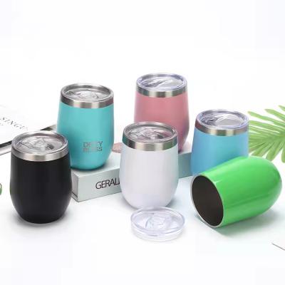 China ZLJ Sustainable Wholesale Custom 12Oz Vacuum Insulated Double Wall Stainless Steel Wine Tumbler Bulk for sale