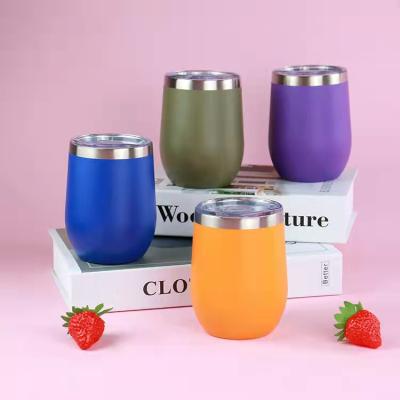 China New Amazon ZLJ Custom 12Oz Hot Selling Sustainable Marble Stainless Steel Wine Insulated Stemless Wine Tumbler for sale