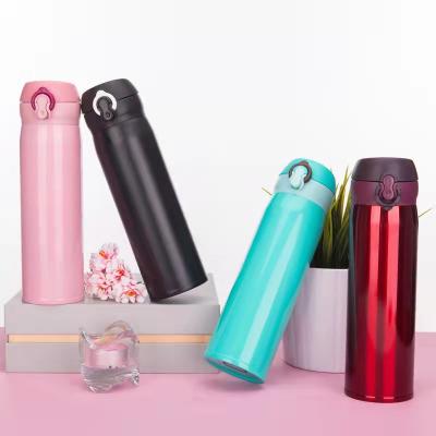 China ZLJ New Style Sustainable Flip Lid Portable Leakproof Stainless Steel Insulated Water Bottle for sale