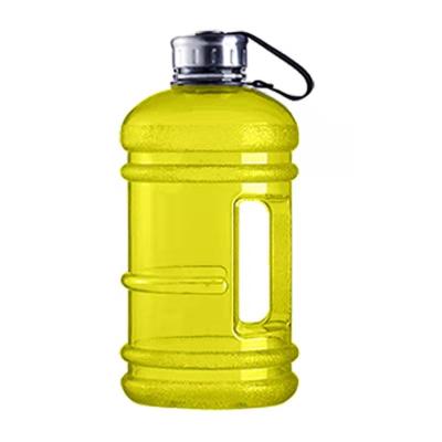 China Wholesale BPA Logo 2.2L Fitness Water Jug Free Custom Plastic Gym Viable Half Gallon Water Bottle for sale