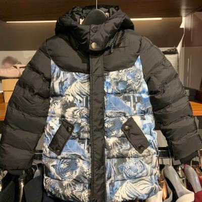 China Winter Hoodies Jacket Navy Windproof Stripper Down Thick Kids Casual Keep Warm Jacket, Short Design Warm Kids Quilted Jacket For Winter for sale