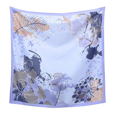 China Square printed shawl hijabs Wholesale Soft Premium Cotton Voile Japanese Square Shawl Print Hijab Malaysia Tudung Scarf Muslim Hijabs for sale