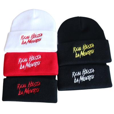 China COMMON 2022 New Fashion Custom Logo Embroidered letters Hip Hop Knitted Hats Winter Beanies Hats For Men Women for sale