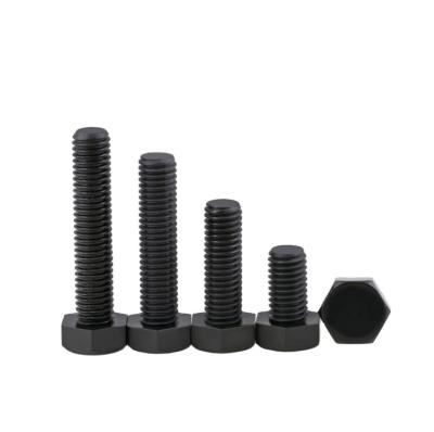 China Pan M8 M10 M12 Black Nylon Hexagon Screw Insulated Plastic Screw Bolt PA66 Plastic Hexagon for sale