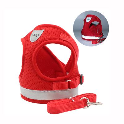 China Lightweight Reflective Pet Advance Harness Escape Proof Pet Walking Harness With Leash Set Dog Vest Harness for sale