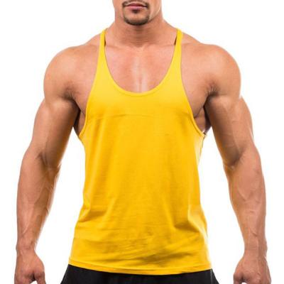 China MOQ 100 wholesale cotton anti-pilling males colored smooth singlet for sale