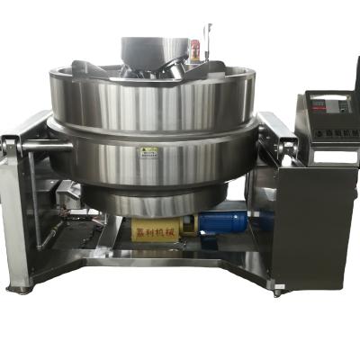 China Industrial Vegetable Processing Plant Gas Tilting Heat Cooking Jacketed Blender Kettle for sale