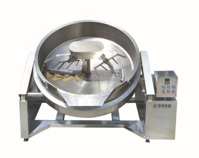 China Flour Mill Industrial Curry Sauce Cooking Kettle Jacketed With Mixer for sale