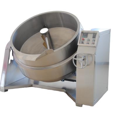 China Vegetable Processing Plant Industrial Electric Heating Automatic Cooking Pot With Mixer for sale