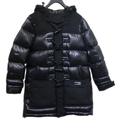 China High Quality Winter Jacket Breathable Wholesale Women's Long Down Jacket With Four Buttons On The Chest for sale