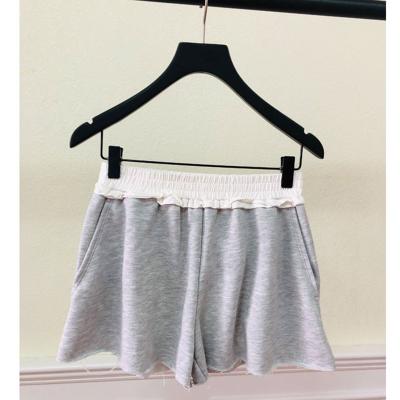 China New Anti-wrinkle summer fashion casual loose elastic waist soft solid hot shorts for sale