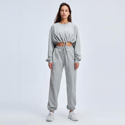 China Breathable Bodybuilding Sports Suits Oversized Women Sweatpants Long Sleeve Pants Casual And Comfortable Women's Two Piece Suits for sale