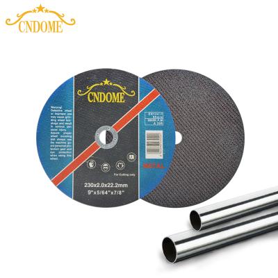 China Reducing Factory Price Metal 9 Inch Cutting Disc Black Resin Bonded Angle Grinder Flat Metal Cutting Disc for sale