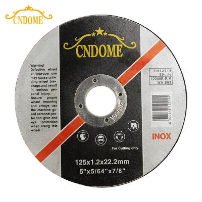 China 125mm Metal Angle Grinder Discs For Cutting Metal Stainless 125 x 1 5 Inch Cut Out Wheels For Metal And Stainless Steel for sale