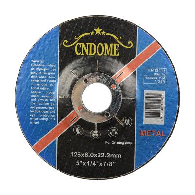 China Wholesale 5' Metal Brown Corundum Grinding Wheel 125mm Abrasive Grinding Wheel Manufacturers Durable For Aluminum Disc Grinder Tool for sale