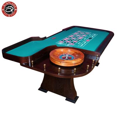 China Poker Club Baccarat Blackjack Texas Poker Chips Customize Luxury Wooden Casino Roulette Wheels Game Tables for sale